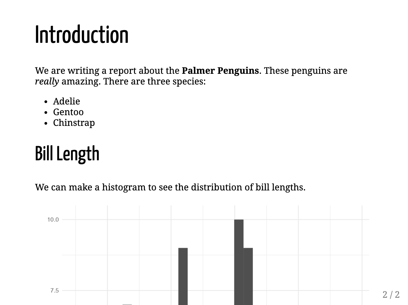 xaringan presentation template